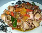 Foto langkah ke 4 dari resep Oseng Cumi Asin Mercon.