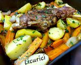 Pas rețetă Pulpa de miel cu legume la cuptor 4 fotografie