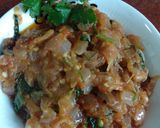 A picture of step 4 of Baingan bharta (brinzal bharta).