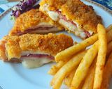 Foto langkah ke 6 dari resep 282. Chicken Cordon Bleu Mozarella.