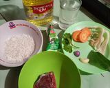 Foto langkah ke 1 dari resep MPASI SAPI WORTEL JAMUR SANTAN (Karbo+Prohe+Prona +Lemak+Sayur).