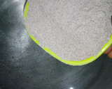 A picture of step 1 of Ragi mudda with mutton curry.