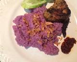 Nasi ubi ungu langkah memasak 6 foto