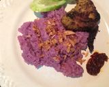 Foto langkah ke 6 dari resep Nasi ubi ungu.