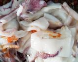 Gambar langkah 5 resipi Cumi Saus Padang.