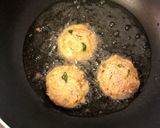 A picture of step 3 of Parippu Vada (Lentil Fritters / Pakora - Kerala style).