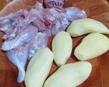 صورة لخطوة 1 من وصفة صينية بطاطا بالدجاج في الفرن 😍😍😍 حجم عائلي