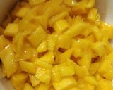 A picture of step 1 of Mango Salsa.