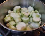 Foto langkah ke 3 dari resep Gambas - oyong masak kuah simple tanpa minyak.