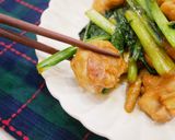 簡單做「小松菜炒雞肉」充滿香氣!!的食譜步驟7照片
