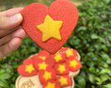Hình bước làm 6 của món Bánh Quy Cờ Đỏ Sao Vàng Việt Nam 🇻🇳