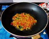 A picture of step 4 of Palak Khichdi.