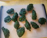 A picture of step 2 of Chicken Florentine Meatballs over Zucchini Noodles.