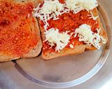 A picture of step 2 of Bread cheese Bites(mini cheese sandwich).
