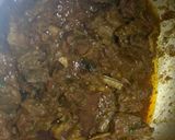 A picture of step 4 of Kareley Gosht.