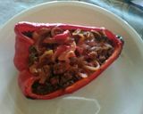 Foto del paso 4 de la receta: Morrón rojo relleno con ensalada