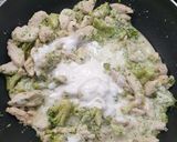 Tejszínes brokkolis csirke recept fázis 3 fotója