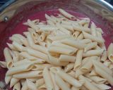 A picture of step 9 of Pink (beetroot) pasta.