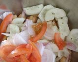 A picture of step 1 of Cucumber salad.