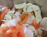 A picture of step 1 of Cucumber salad.