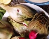 Une image de l'étape 5 de Artichaud poivrade vinaigrette cibette radis rose🥙.