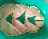 A picture of step 7 of D shape samosa.
