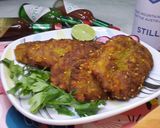 عکس مرحله 6 از دستور کتلت کنجدی با سیب زمینی و گوشت چرخکرده