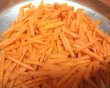 A picture of step 3 of Cabbage carrot thoran/ kerala style.