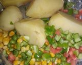 A picture of step 2 of Beetroot heart Patti.
