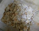 A picture of step 1 of Overnight Oats with Caramelized Banana Walnuts and Dark Chocola.