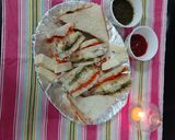 A picture of step 2 of Paneer carrot chattny sandwiches/ special republic day.