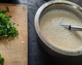 A picture of step 3 of Dahi kadi.