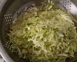 A picture of step 1 of Cabbage and coriander leaves pokoda.