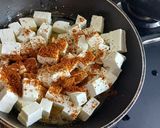 A picture of step 4 of Paneer Kolhapuri masala.
