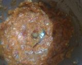 A picture of step 2 of Lal mirchi ki chutney.