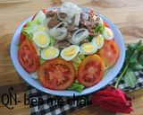 Hình bước làm 5 của món Salad cải carol trộn thịt bò