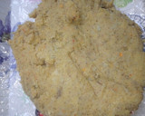 A picture of step 2 of Potato triangles.