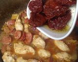 A picture of step 8 of My Peppered Chicken and Chorizo Bake 💜.