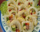 Foto langkah ke 7 dari resep Kimbap Telur Apa Adanya.