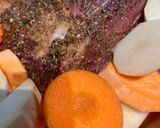 A picture of step 2 of Sirloin beef rub.