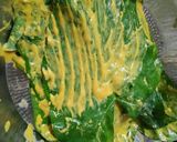 A picture of step 2 of Arbi Patra(Aloo Wadi).
