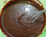 Foto langkah ke 2 dari resep Brownies Mekar Tepung Beras (no telur, no mixer).