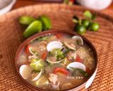 Hình bước làm 2 của món Canh Nghêu Khế Chua