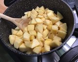 Une image de l'étape 4 de Compote de pommes au jus de prunes.