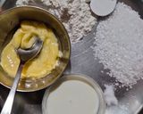 A picture of step 1 of Peach dessert.