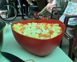 Babgulyás disznó combal és füstölt hússal recept fázis 2 fotója