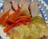 Foto del paso 3 de la receta: Solomillo de cerdo al horno super fácil con verduras y papas al horno