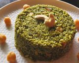 A picture of step 4 of Palak/spinach Rice.