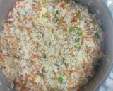 A picture of step 1 of Egg fried rice.