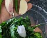 A picture of step 3 of Spinach broccoli Chilla.